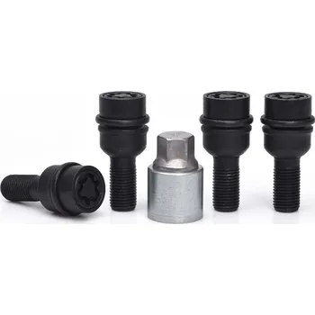 Autodoplněk Pojistné bezpečnostní šrouby M14x1,5x30 kulová R14 pohyblivá, klíč 17, SICUSTAR BVN530RAR14SW17, černé