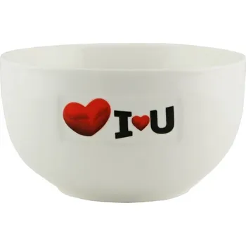 Miska "I love you" 500 ml (Porcelánová miska s nápisem I love you)