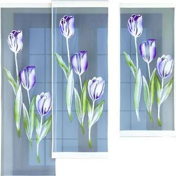 Panelová dekorační záclona na žabky MELANIE šířka 50 cm výška od 120 cm do 160 cm (cena za 1 kus panelu) MyBestHome Rozměr: 50x160 cm