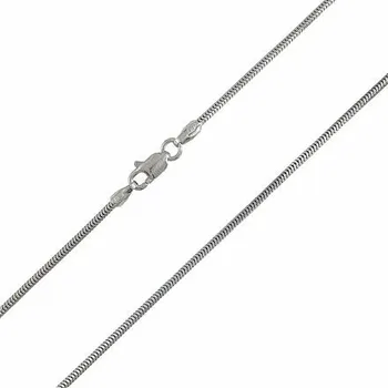 Řetízek Stříbrný řetízek hádek broušený délka řetízku 100cm