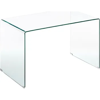 Psací stůl Skleněný pracovní stůl Kave Home Burano 125 x 70 cm