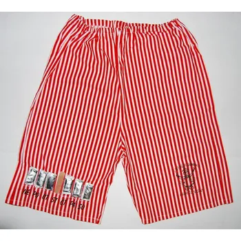 Žertovný předmět Trenýrky s kondomy - I s malým kašpárkem Barva: Červenobílá, Velikost: XL