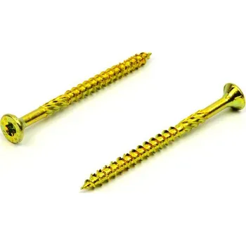 Vrut Vruty pro dřevostavby SCH 6x280 zinek žlutý (Tesařský vrut, zápustná hlava, vysokopevnostní vrut)
