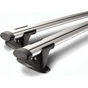 Příčník na automobil Příčníky Yakima Volkswagen Sharan II 2010-2023 s podélníky, ThruBar silver (S17 stříbrné + K328, ThruBar 135 cm)