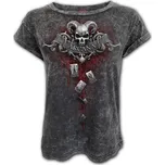 DÁMSKÉ TRIČKO tričko s lebkou DEATH TAROT ACID TR478164 Velikost: S