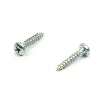 Spojovací materiál Vrut do dřeva s půlkulatou hlavou 3,5x20 zinek bílý křížová drážka PZ (Univerzální vrut, půlkulatá hlava, PZ, zinek bílý)