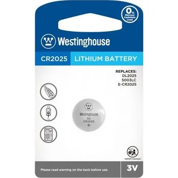 Vývojová deska Westinghouse lithiová knoflíková baterie - CR2025 (DL2025, 5003LC, E-CR2025), 3V