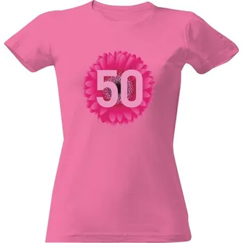 Dámské tričko Tričko s potiskem Květinová padesátka dámské