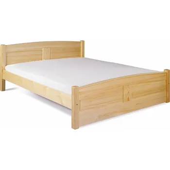 Postel Via-nábytek Postel PEGAS masiv borovice Rozměry: 160 x 200, Povrchová úprava postele: Moření odstín olše