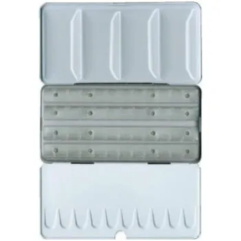 Vodová barva Mungyo Kovová krabička pro akvarely 48 ks prázdná