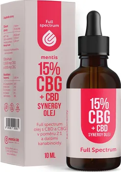 CBD Mentis Lab CBG+CBD Synergy olej 15 % 10 ml