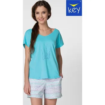 Dámské pyžamo Pyžamo Key krátké LNS 914 Velikost: L, Vzor: 914