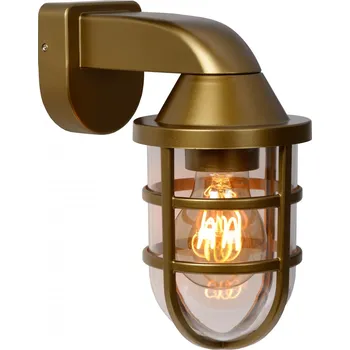 Venkovní osvětlení Lucide 29899/01/02 nástěnná venkovní lampa Lewis 1x60W | E27 | IP44 - mosazná, stmívatelná + K nákupu nad 3000 Kč dárek zdarma