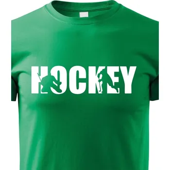 Chlapecké tričko Dětské tričko Hockey 2, Barva Zelená, Velikost 122 cm/6 roků, Canvas Dětské tričko Bezvatriko.cz 0988 -