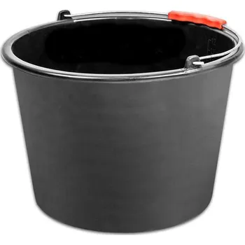 Zdenické nářadí Vedro ReCycled 12 l, stavební, plast, plastový úchyt, černé