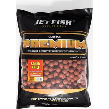 Boilies JetFish JET FISH Premium clasicc boilie 5kg - 24mm : SQUID / KRILL