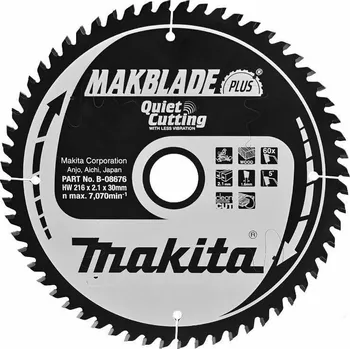 Pilový kotouč Makita pílový kotúč 216mm,60z B-08676
