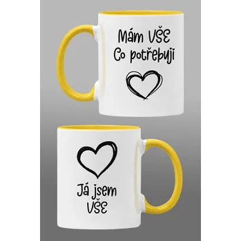 Hrnky pro zamilované Všechno Barva: Žlutá