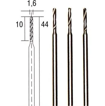 Vrták Vrtáky PROXXON Mikromont HSS 1,6 mm 3ks 28858