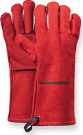 Feuermeister BBQ Premium kožené grilovací rukavice červené 10