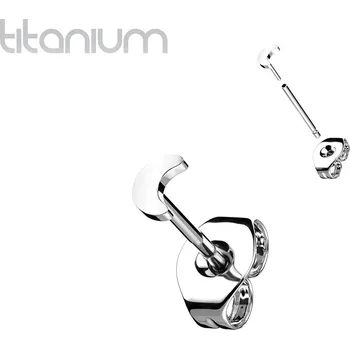 Piercing Šperky4U PUSH IN náušnice TITAN, 1 kus - TIT1205