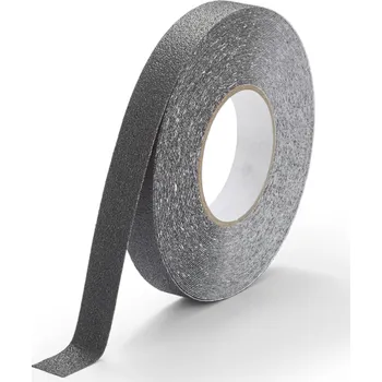Lepicí páska Protiskluzová páska odolná chemikáliím 25 mm x 18,3 m - hrubozrnná, černá