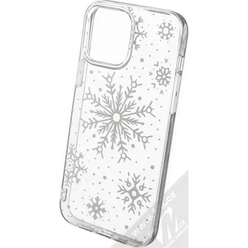 Pouzdro na mobilní telefon 1Mcz Trendy Sněhová vánice TPU ochranný kryt pro Apple iPhone 13 Pro Max průhledná (transparent)