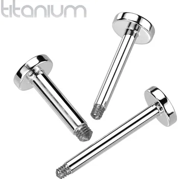 Piercing Šperky4U Náhradní labreta TITAN, závit 1,2 mm - TIT1209-1206