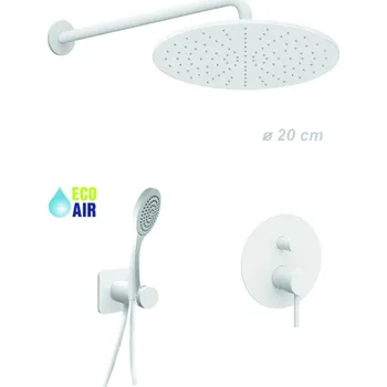 Sprchový set Sanjet RONDO-X W Sprchový set v moderní matné bílé barvě, SETROW