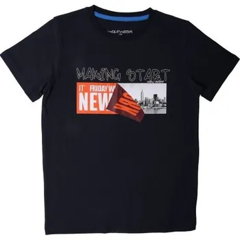 Chlapecké tričko Dětské tričko Wolf tm.modré vel.134,140,146