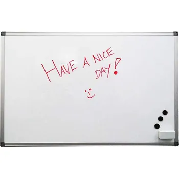 Kancelářský nábytek Bílá, magnetická a popisovatelná tabule, 1800x900 mm