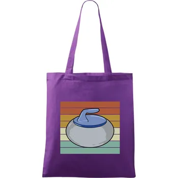 Curling vintage - Taška bavlněná - 42 x 38 cm ( Fialová )