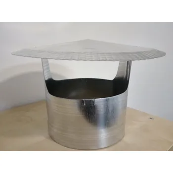 Kouřovod Komínová stříška pr. 100 mm pozinkovaná