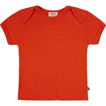 Dívčí tričko Dětské triko s krátkým rukávem Tmavě oranžová loud + proud Velikost: 98/104