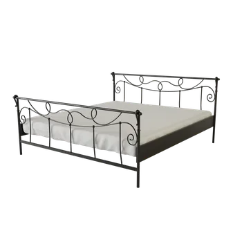 Postel Kovová postel NORA Povrchová úprava: stříbrná RAL 9006, Rozměr: 140 x 200 cm