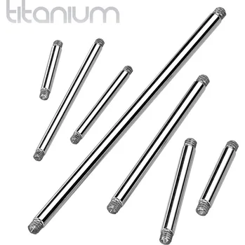 Piercing Šperky4U Náhradní tyčka TITAN, závit 1,2 mm - TIT1208-1208