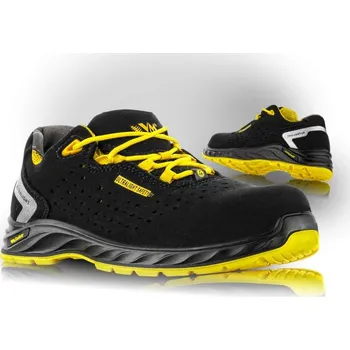 Pracovní obuv VM Footwear Obuv VM CHICAGO 2285-O1ESD, polobotka, černo-žlutá 2285-O1ESD/45 Černá 45
