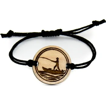 Náramek art-wood.cz Provázkový náramek - Rybář