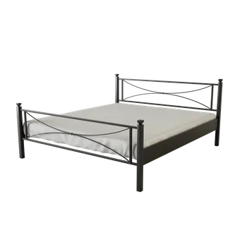 Postel Kovová postel STELA Povrchová úprava: bílá, Rozměr: 140 x 200 cm