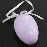 Velké velikonoční vajíčko s květinkami na mašličce - hnědá, růžová, fialová fialová_CEZ2353