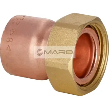 rozdělovač topení Nátrubek Cu s převlečnou matkou 15 x 1/2", 5359G015004000