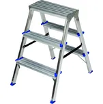 Oboustranné hliníkové schůdky 4 stupně DHR 404, nosnost 150kg