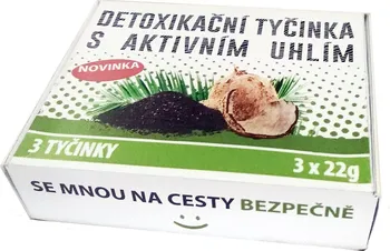 Spa Foods Detoxikační tyčinka s aktivním uhlím 3 x 22 g