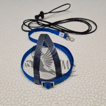 Postroj pro psa Postroj pro papoušky JMK vel.S,M,L barevná kombinace - Barva: Šedo modré , Velikost: M