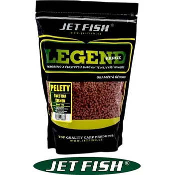 Boilies Jet Fish Legend Range pelety 4 mm/1 kg příchuť: Multifruit