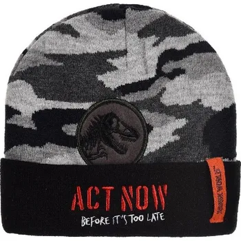 Šedá maskáčová čepice Jurassic World Velikost: 52