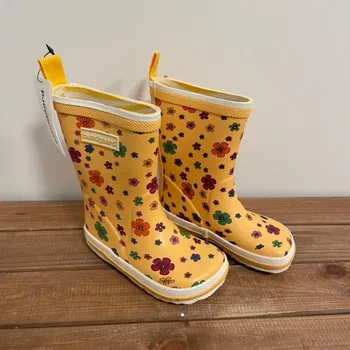 Dívčí obuv Holínky Classic Rubber Boots Charly High - Cosmos Flower, Bundgaard Velikost: 23