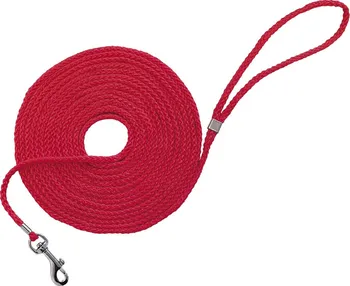 Vodítko pro psa Nobby lanové stopovací vodítko lano červené 15 m