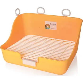 Tommi WC pro hlod s roštem obdélníkové 28 x 21 x 16 cm Barva: Žlutooranžová