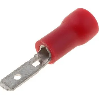 Článková baterie Faston-konektor 2,8 mm červený pro kabel 0,5-1,5mm2
